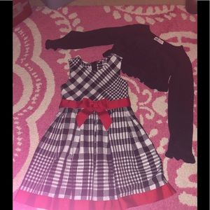 Bonnie Jean checkered print dress. EUC